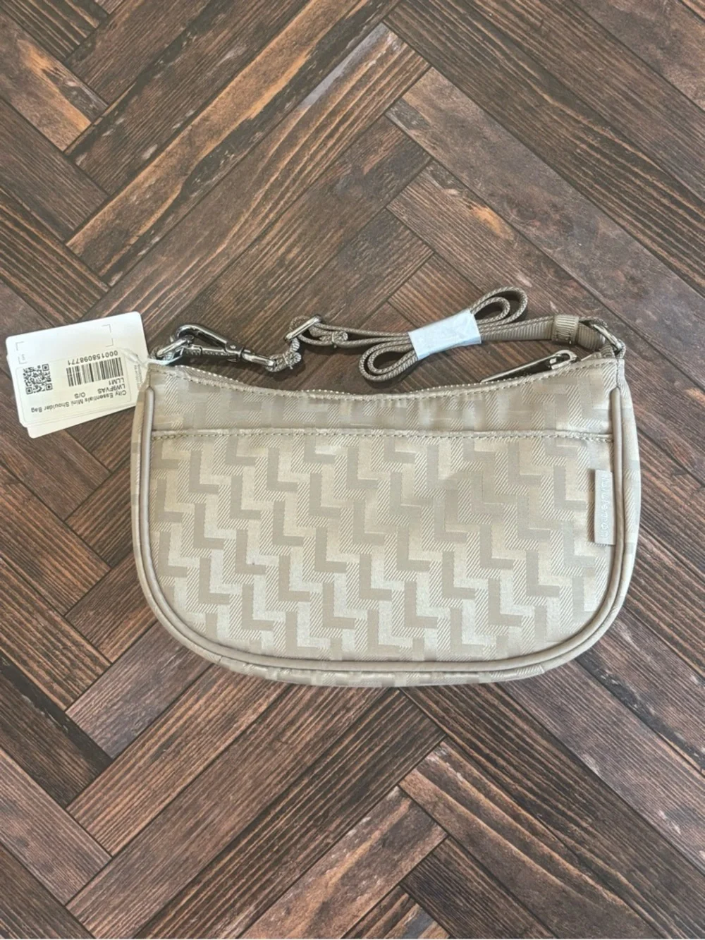 NWT Lululemon City Essentials Mini Shoulder Bag *L Monogram Jacquard Sheer Oak - Picture 2 of 7